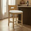 Tabouret de bar en bois d'hévéa avec siège en tissu Barrymore-2042265964-2042265967-2042265952