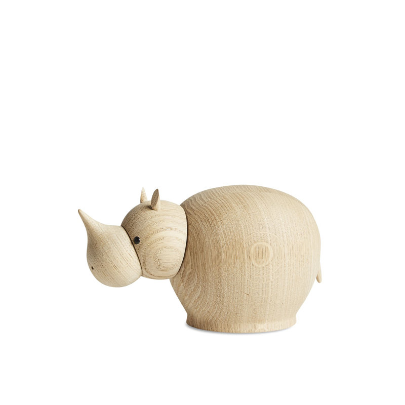 Rina Rhinoceros (Small), 2" H x 2.3" W x 3.7" D