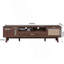 Meuble télé tendance, meuble télé avec porte à fermeture en douceur et armoire rabattable, console de télévision