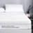 King Size Memory Foam Mattress Topper Cover With Zipper, Rayon From Bamboo Jacquard And 3D Mesh Fabric Backing, Removable And Washable, With Straps,(White)