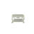 Vestavia 1-Shelf Coffee Table in Antique Pearl
