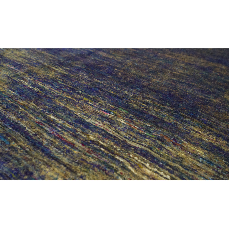 Hand-Knotted High-Quality Blue Area Rug