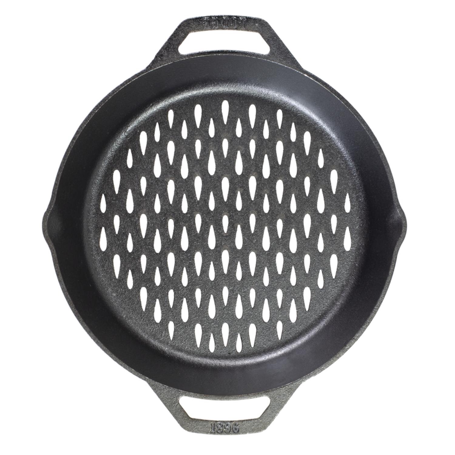 Lodge 12 Inch Dual Handle Grill Basket | Wayfair