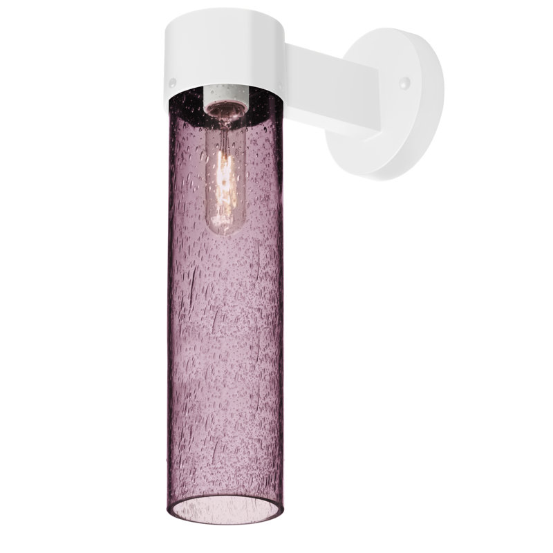 Cattalina Wall Light, Plum, 17.5" H x 5" W x 8.5" D, Black