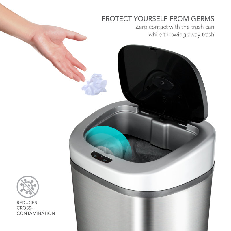 21 Gallon Stainless Steel Touchless Kitchen Trash Can