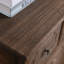 Armoire d'appoint en bois manufacturé brun foncé