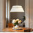 4-Light Large Textured Drum Pendant Light with Brass Accent, Modern Statement Lighting