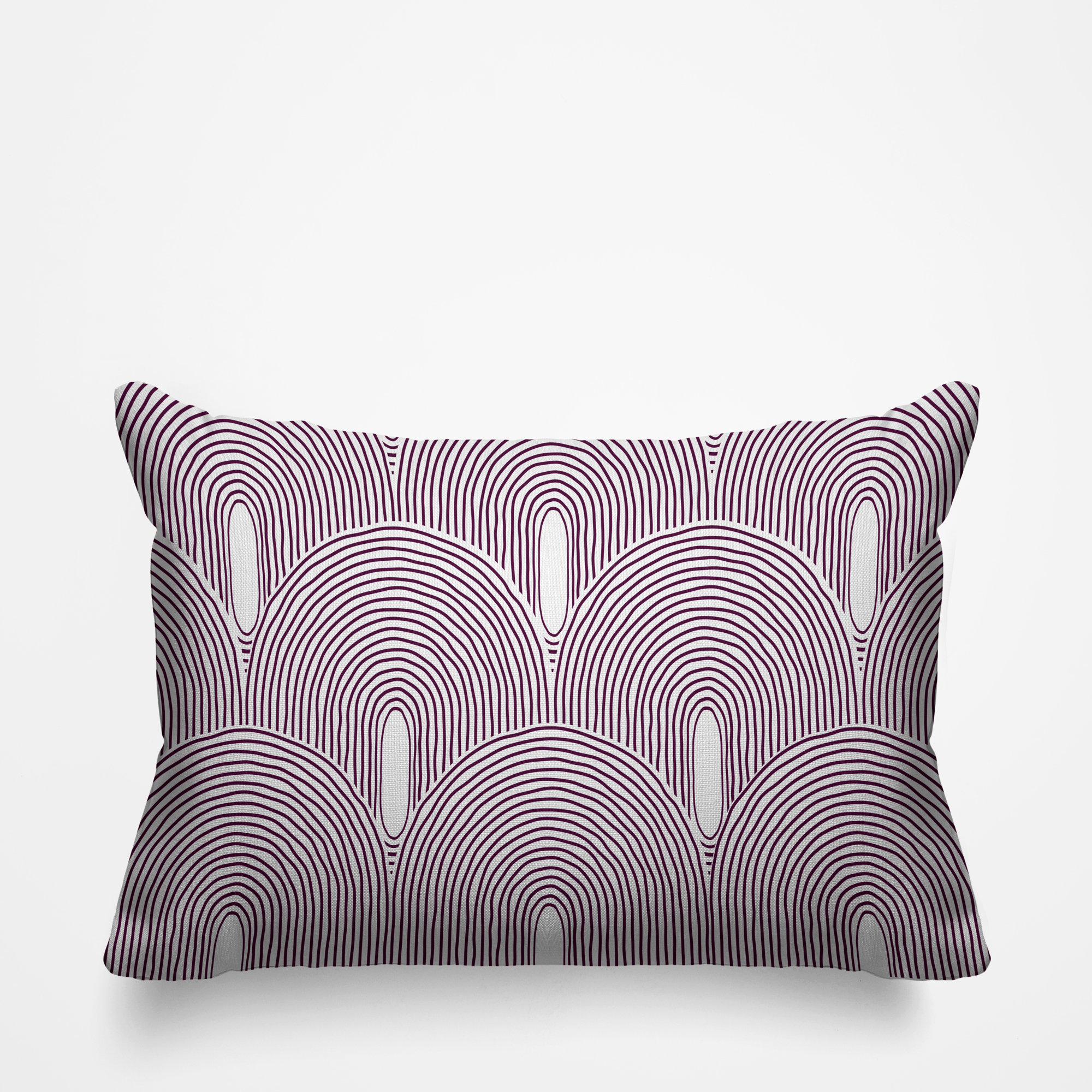 Limpo Starburst Spun Polyester Indoor/Outdoor Throw Pillow, Purple, Rectangular, 14"H x 20"W