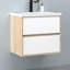 400mm Single Bathroom Vanity with Integrated Resin Basin