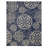 Solterra Sovana Navy Blue Beige Cream Transitional Tile Medallion Flatweave Polypropylene Indoor/ Outdoor Area Rug-114547345