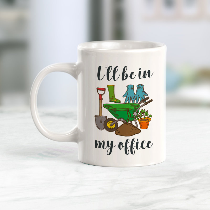 «I'm Be In My Office 11Oz», tasse à café, Céramique, Ensemble de verres à lait
