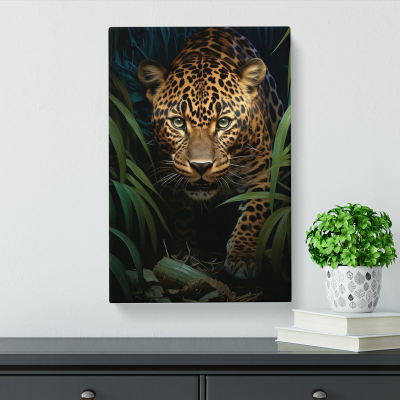 Leopard Tachisme Art No.2 - Wrapped Canvas, 60cm H x 40cm W x 3cm D