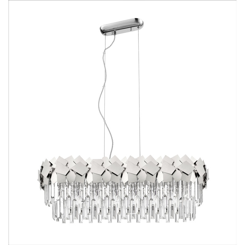 Anuschka 6 - Light Crystal Chandelier, Chrome