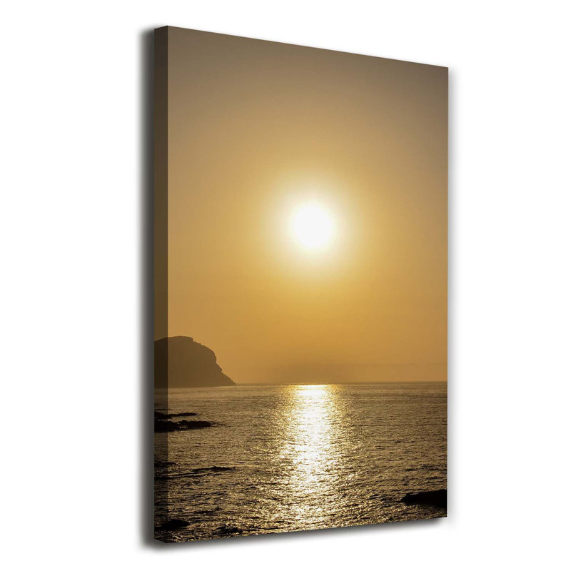 Sunset Sea - Wrapped Canvas Print