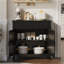 Armoire de cuisine, buffet de ferme avec rangement, café avec tiroirs et portes-1004087797