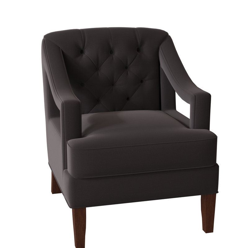 Armchair, Grayson Charcoal, Burnished Brown
