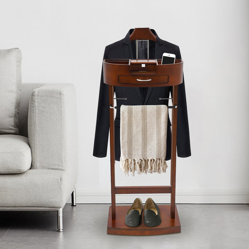 Wood Suit Rack