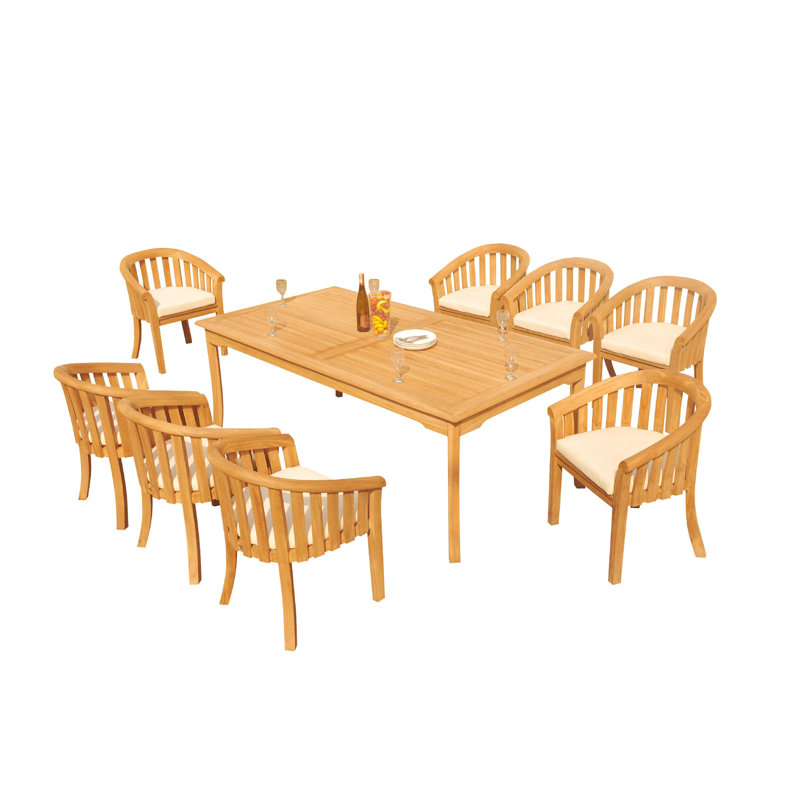 Ensemble repas pour 8 personnes Cimberly, 105 po x 36 po x 31,5 po