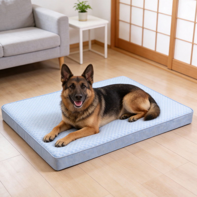 Lit orthopédique en mousse viscoélastique avec housse de refroidissement, H 3 po x l 46 po x P 28,7 po