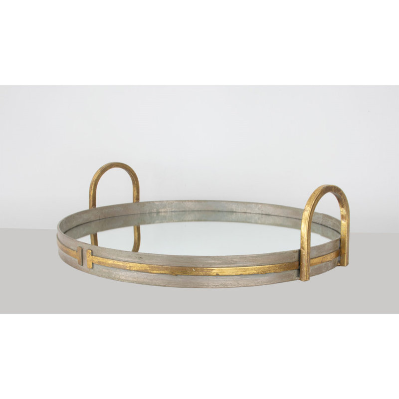 Tiffany Decorative Tray, Champagne/Gold