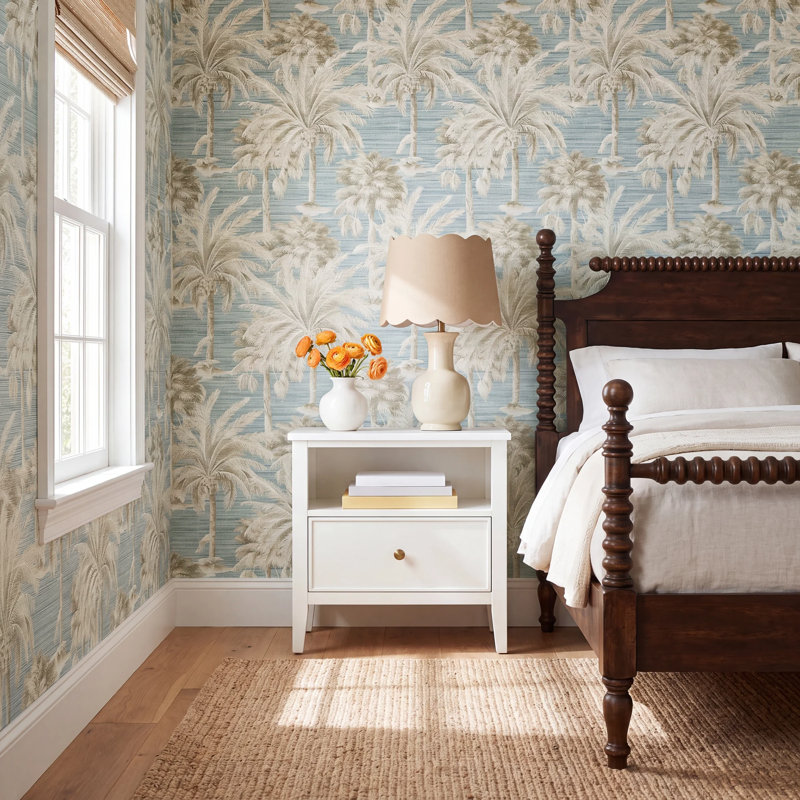 Paonia Floral Roll, Blue