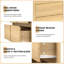 Commode moderne à 9 tiroirs pour chambre à coucher, commode large avec dispositif anti-basculement-772635431