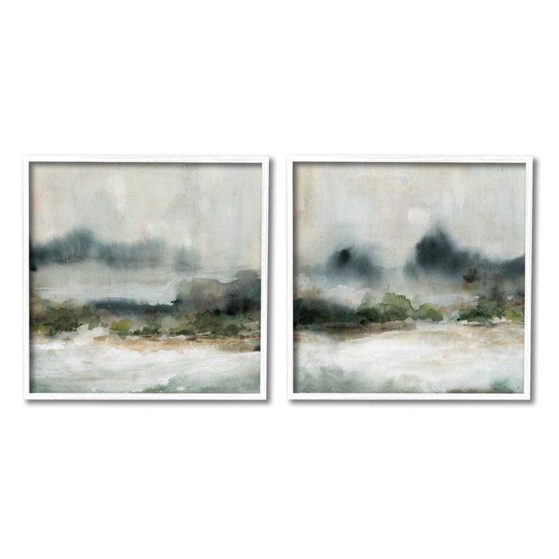 Somber, paysage abstrait, montagne, paysage, aquarelle, détails, H 24 po x l 48 po x P 1,5 po