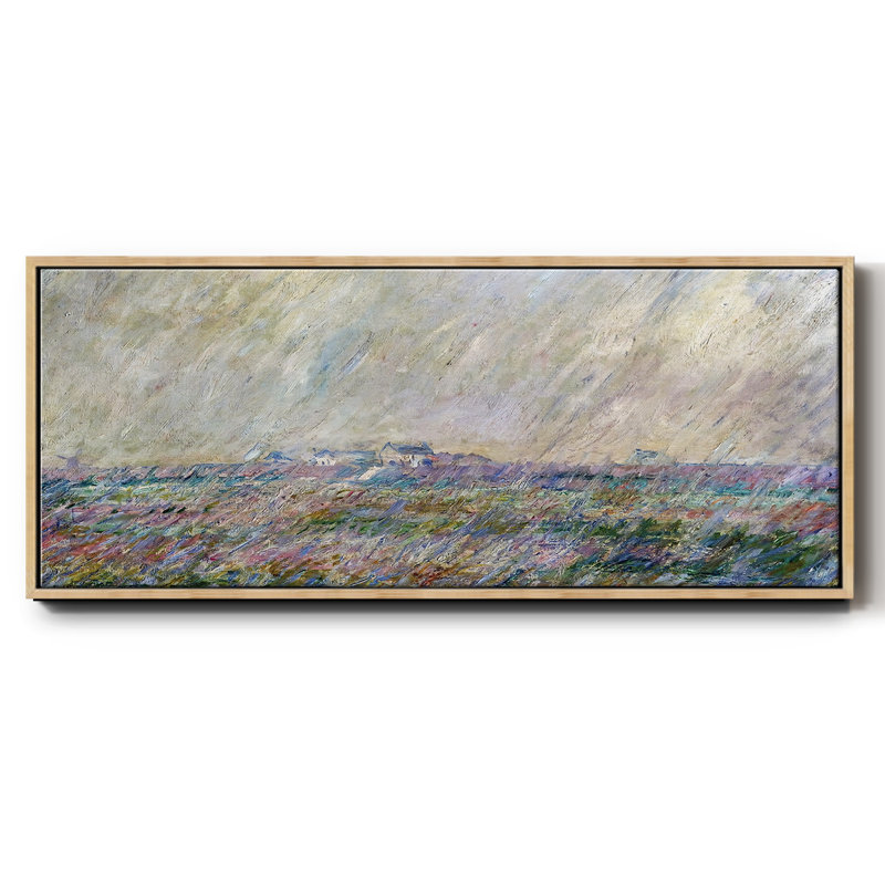 La pluie, 1886 - Toile encadrée, H 24 po x l 60 po