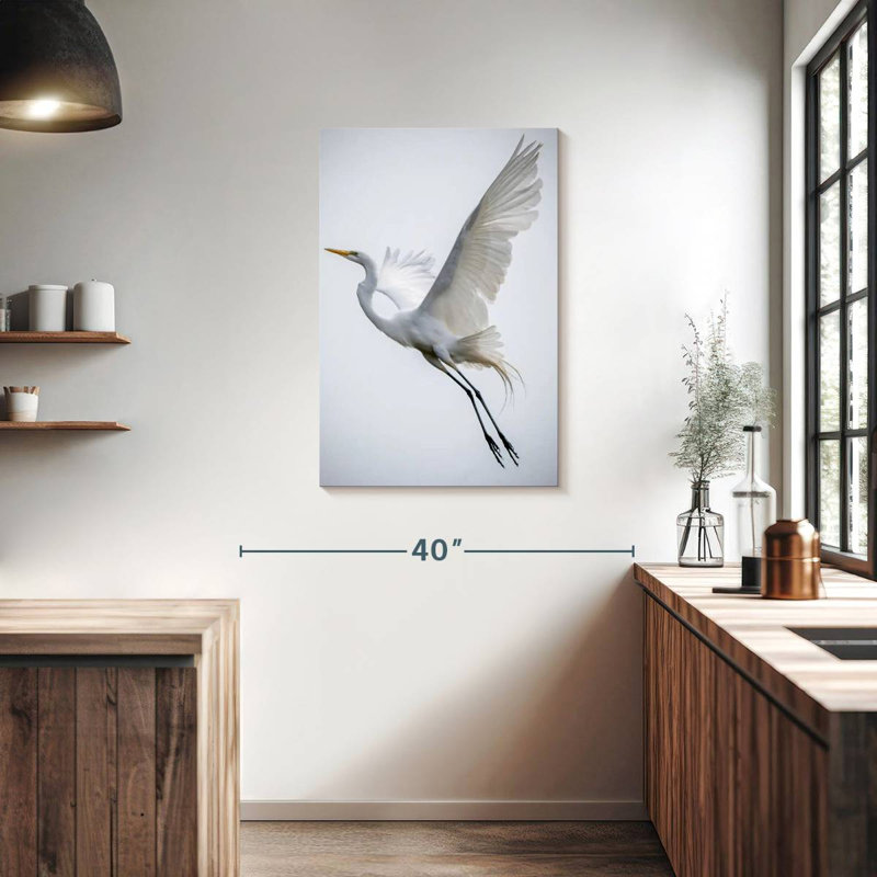 Brampt Angelic Great Egret, 36" H x 24" W