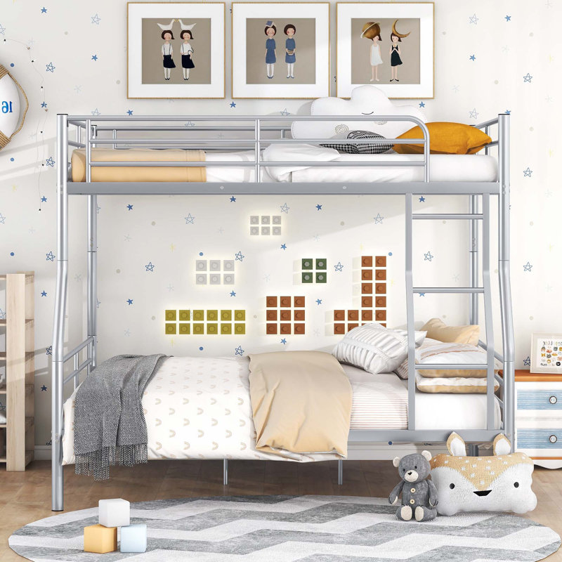Lit superposé double Alaira pour enfants, Argent