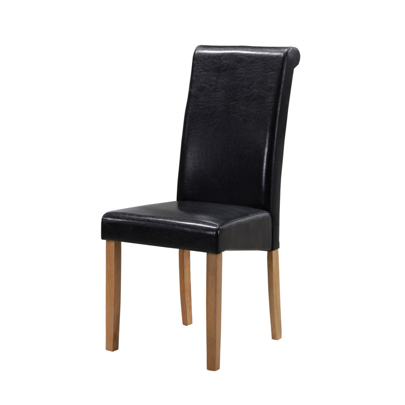 Marlys Upholstered Dining Chair, Black