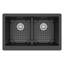 Ensemble d'évier de cuisine à double cuve à tablier frontal tablier frontal 34 po x 21 1/4 po Karran-49947601