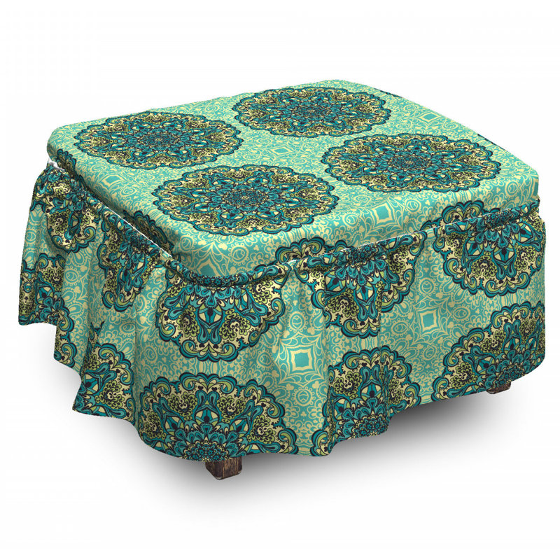 Box Cushion Ottoman Slipcover