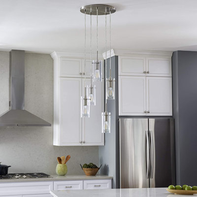 Luminaire suspendu cylindrique à 5 lumières Angelina