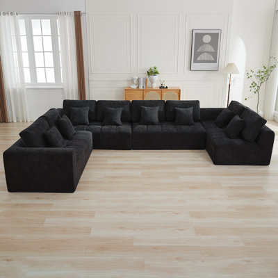 Canapé modulaire surdimensionné de 152,2 po Boneless