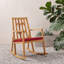 Fauteuil bascule de patio en bois d'acacia-378415111