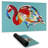 Abstract flamingo - 14.00"x24.25" Desk mat