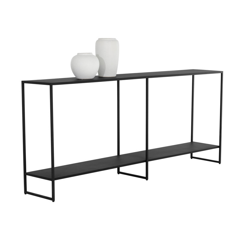 80'' W Console Table, Matte Black