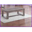 Table basse contemporaine de style rustique brun-gris avec plateau rectangulaire Assemblage facile