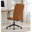 Ensemble de 2 chaises de bureau en similicuir brun antique-1382618670