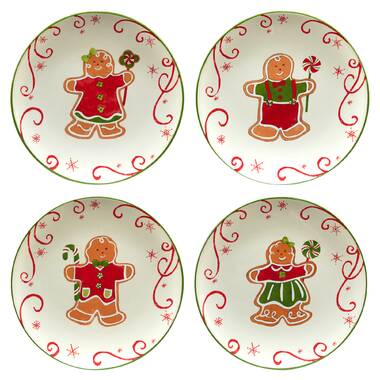 Certified International Holiday Magic Gingerbread Set Of 4 3-D Mug