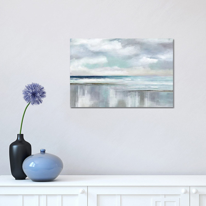 Cyan Sunrise by Nan - Wrapped Canvas Print, 30.48 cm H x 45.72 cm W
