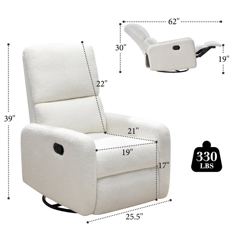 Chaise berçante Capree, Blanc