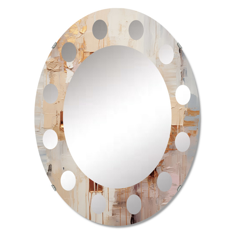 Atoir - Miroir mural moderne ovale, 36 po x 24 po