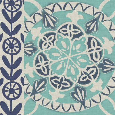 Carreau bleu Batik I