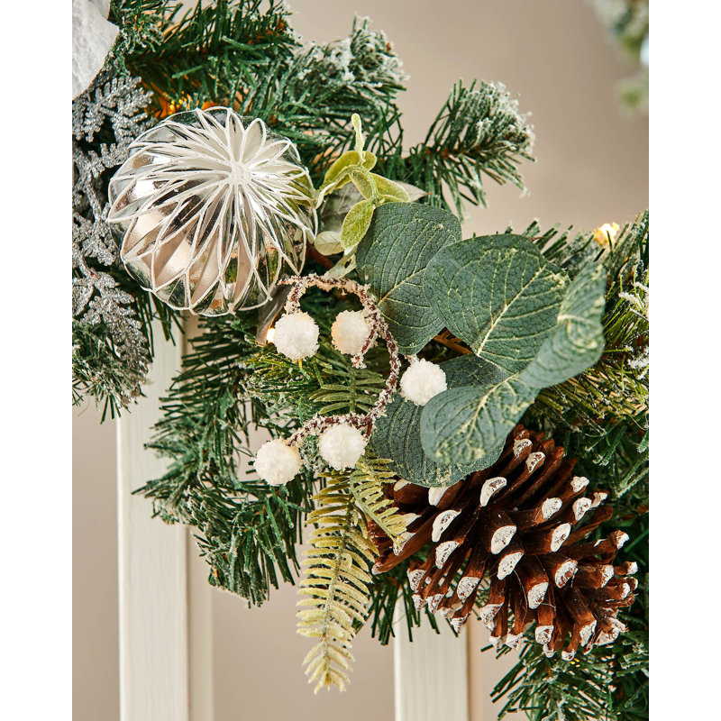 274.32cm Lighted Faux Garland with Lights