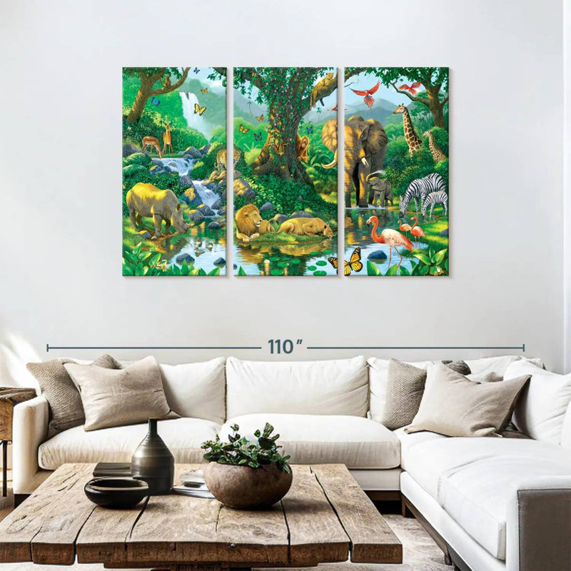 Brampt Jungle Harmony, 48" H x 74" W