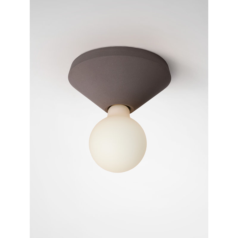 Hansigne Concrete Flush Mounted Sconce, Brown