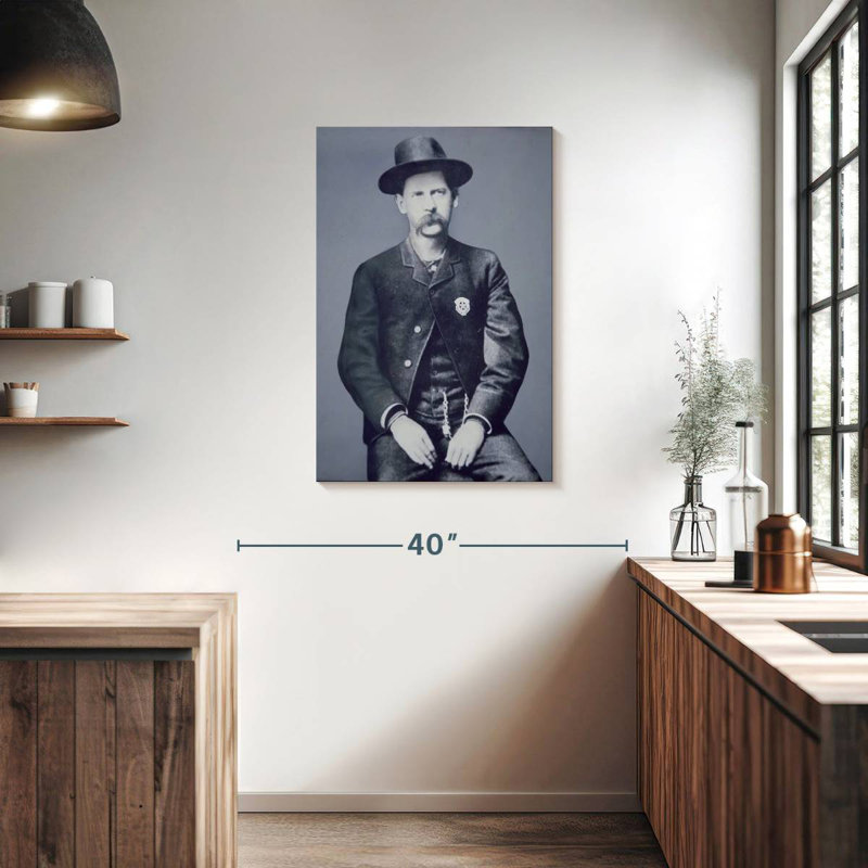 Lelar Wyatt Earp June 1883, 36" H x 24" W