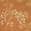 Tapis en laine rouille à motif floral touffeté et fabriqué à la main-31778453